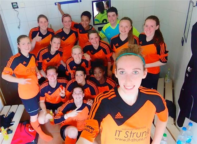 Die neu aufgestellte Frauenmannschaft des VfR Niederfell konnte im ersten Testspiel voll überzeugen.privat