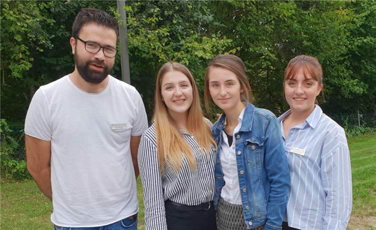 Die neu eingestellten Azubis der Agentur für Arbeit (v.l.): Fadi Alnajjar, Melina Grundmann, Emily Dobler und Isabell Arbeiter. Foto: privat