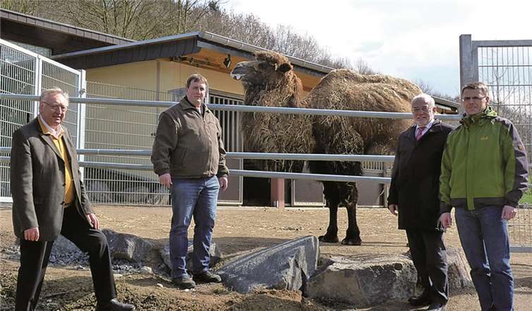 Die neue Anlage wurde im Beisein der Verantwortlichen des Fördervereins Zoo Neuwied eröffnet.privat