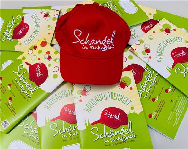 Die neue Auflage der „Schängel in Sicherheit-Hausaufgabenhefte“, die den Regelgrundschulkindern aus Koblenz täglich vor Augen hält, dass es für sie Schutzräume gibt. Foto: privat