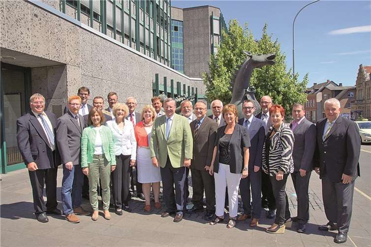 Die neue CDU-Fraktion trat im Kreistag Ahrweiler zusammen.privat