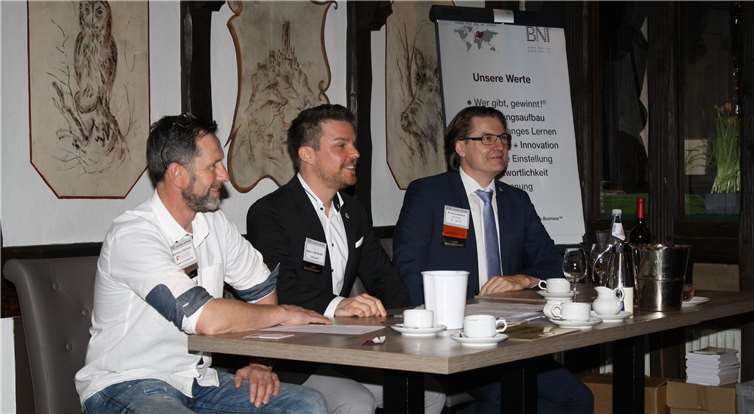 Die neue Chapter-Führungscrew mit Markus Gerharz,Marco Retterath und Richard Daubner (v.l.).