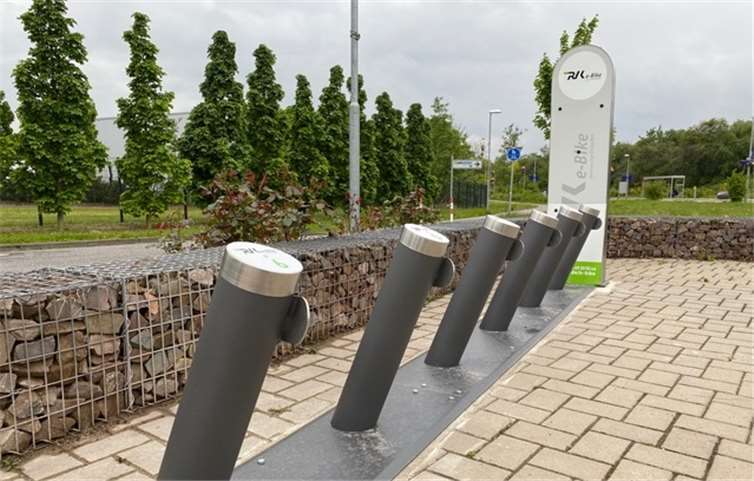Neue E-Bike Station am Römerkanal Die neue E-Bike Station ist ein weiterer Schritt in Richtung fahrradfreundliche Stadt. Foto: privat