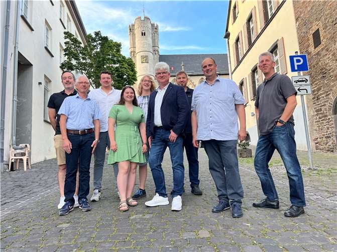 Die neue Fraktion von Pro Münstermaifeld. Quelle: Pro Münstermaifeld