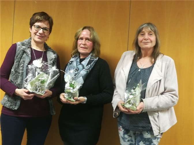 Die neue Gruppenleitung: Anita Otten, Roswitha Lucht und Hildegard Schausten-Spang (v.l.).  Privat