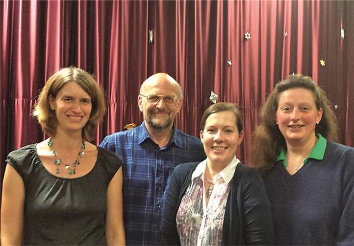 Die neue Kreistagsfraktion der Grünen (v.l.): Susanne Haller, Hellmut Hellwig, Melanie Petri und Elisabeth Bröskamp,MdL.privat