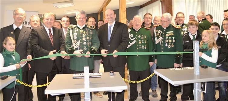 Die neue Luftgewehranlage wurde offiziell eröffnet. AB