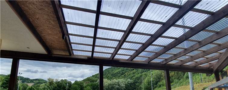 Die neue Pergola kann sich sehen lassen. Foto: Privat