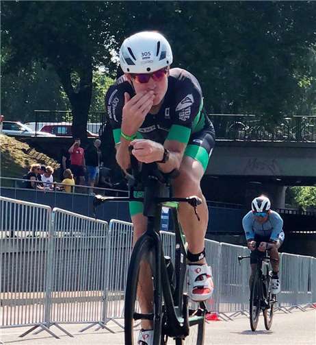 Die neue Radstrecke begann am Ballindamm.Fotos: privat