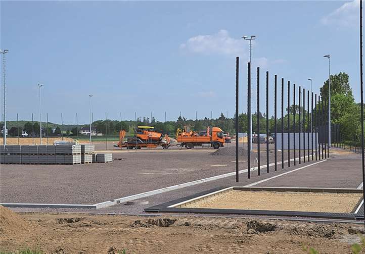 Die neue Sportanlage ist bereits zu zwei Drittel fertiggestellt - das Vereinsheim fehlt noch.