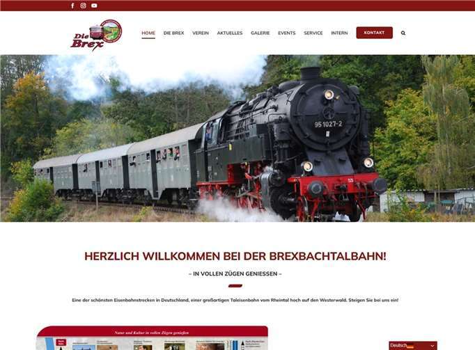 Die neue Website der „Brex“. Foto: privat
