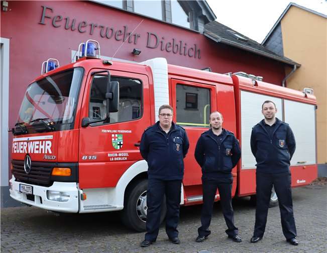 Die neue Wehrführung der FFW Dieblich.  Foto: privat