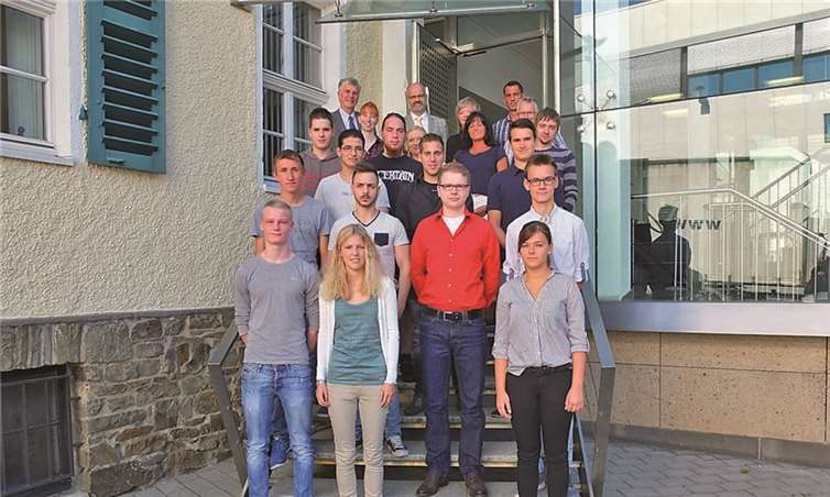 Die neuen Auszubildenden bei Rhodius.Privat