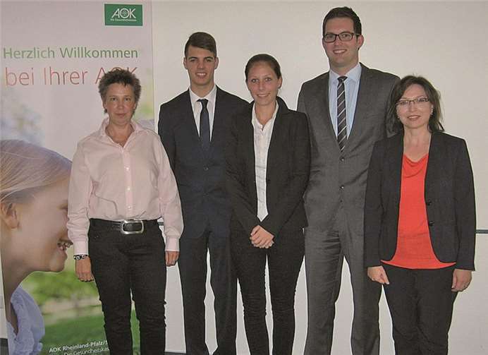 Die neuen Auszubildenden der AOK wurden herzlich empfangen. privat