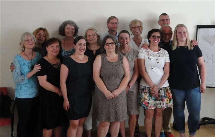 Die neuen Ehrenamtlichen, darunter auch Maria Leyk (vordere Reihe, 4. v.re.).privat