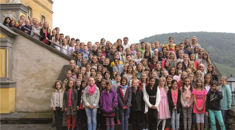 Die neuen Fünftklässler der Schulen am Calvarienberg. privat