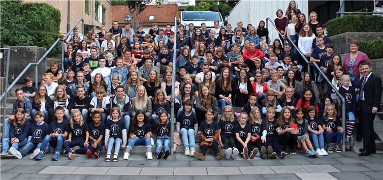 Die neuen Fünftklässler sind schon auf die nächsten Jahre am EKG gespannt. Foto: privat