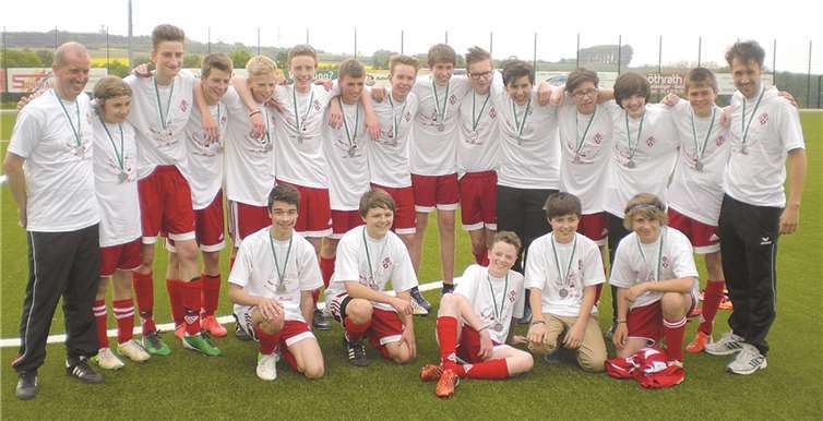 Die neuen Kreismeister, die C-Jugend des Grafschafter SV.Privat