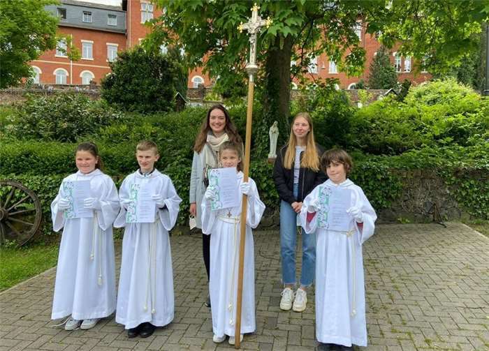 Die neuen Messdiener der Pfarrgemeinde Linz. Foto: privat