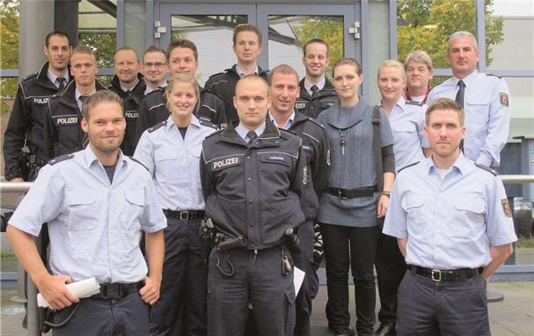 Die neuen Polizeibeamten. privat