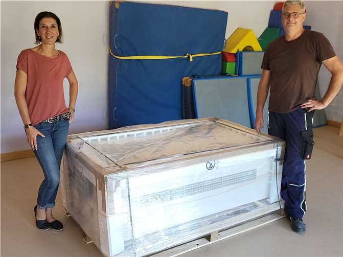 Die neuen RLT-Anlagen sind angekommen und wurden eingebaut. Quellen: Ortsgemeinde Löf-Kattenes