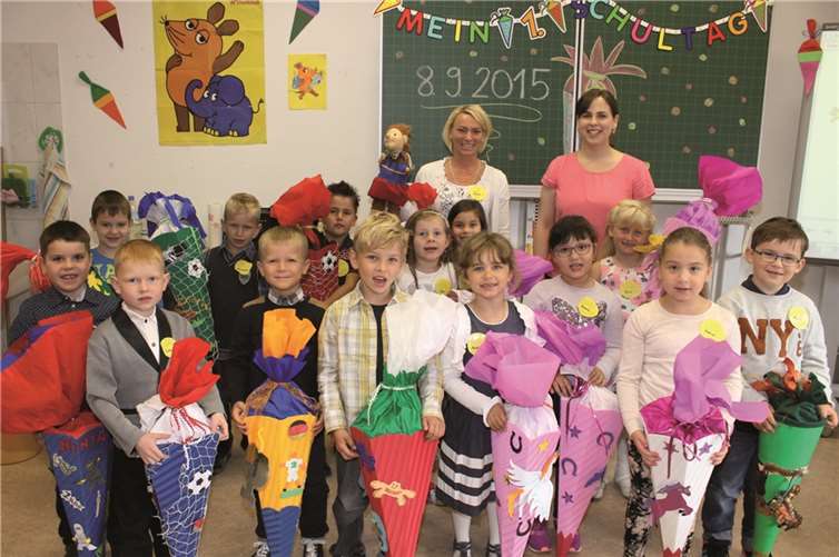 Die neuen Schulkinder fieberten ihrem ersten Schultag entgegen.David Ditzer