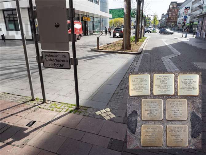 Die neuen Stolpersteine. Foto: Hermann Schäfer