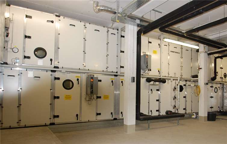 Die neuinstallierte Lüftungsanlage im Stiftshospital in Andernach. privat
