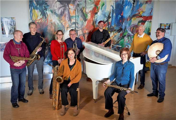 Die neun-köpfige Jazzformation präsentiert vorwiegend eigene Kompositionen.  Foto: privat