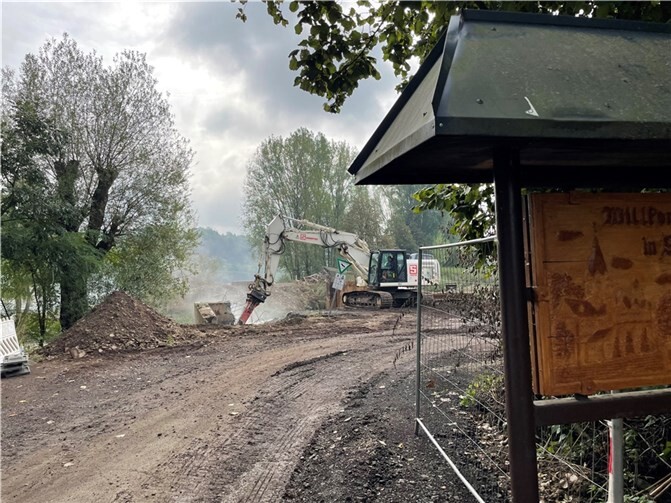 Die noch vorhandenen Teile wurden zurückgebaut.  Foto: ROB