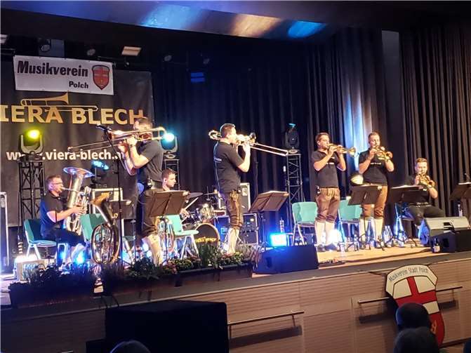 Die österreichische Blasmusikformation VIERA BLECH.  Foto: Matthias Hees