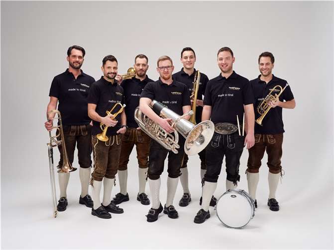 Die renommierte Blasmusikgruppe Viera Blech. Quelle: Viera Blech