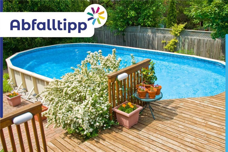 Die richtige Entsorgung von Poolplanen und Blumentöpfen erfahren Sie in unserem Abfalltipp.