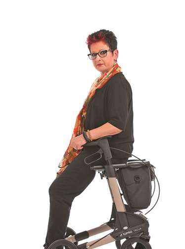 Die richtige Handhabe mit dem Rolator kann man lernen. privat