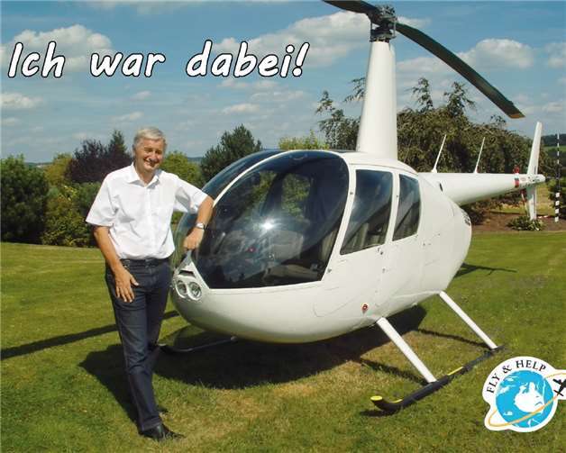 Die röhrig-forum Kulturbühne unterstützt seit vielen Jahren die Stiftung FLY & HELP von Reiner Meutsch. Die bundesweiten Hubschrauber-Rundflüge über die Heimat werden an Pfingsten erstmals auf dem Valwigerberg starten und dann ab weiteren Orten fortgeführt werden.