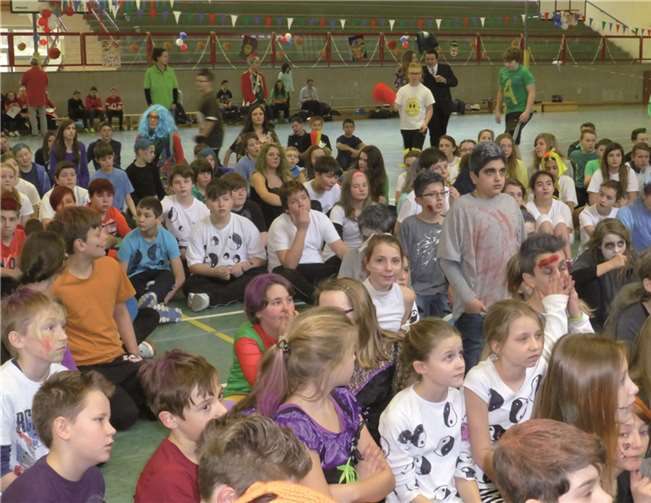 Die rund 300 Jugendlichen konnten einen besonderen Tag erleben.privat