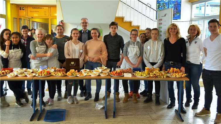 Die schön angerichteten Speisen lockten auch den ein oder anderen „Gemüsemuffel“ an.  privat