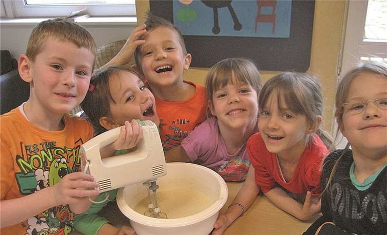 Die sechs Vorschulkinder der Kita Chateau Renault erwiesen sich als kleine Nachwuchsköche.privat