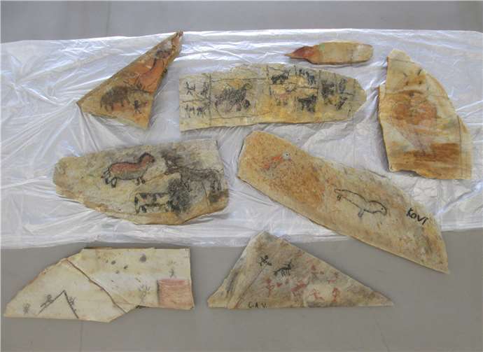 Die selbstbemalten Steine.