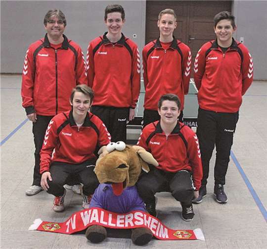 Die siegreiche Tischtennis-Jugendmannschaft des TV Wallersheim. privat