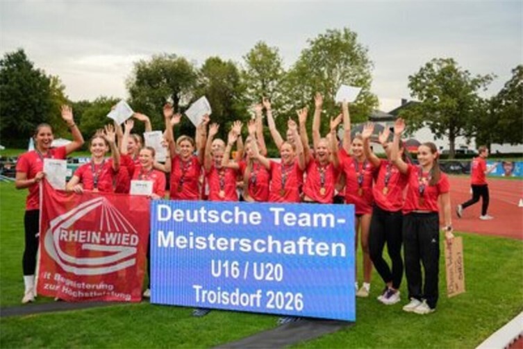 Die siegreichen Athletinnen der LG Rhein-Wied
