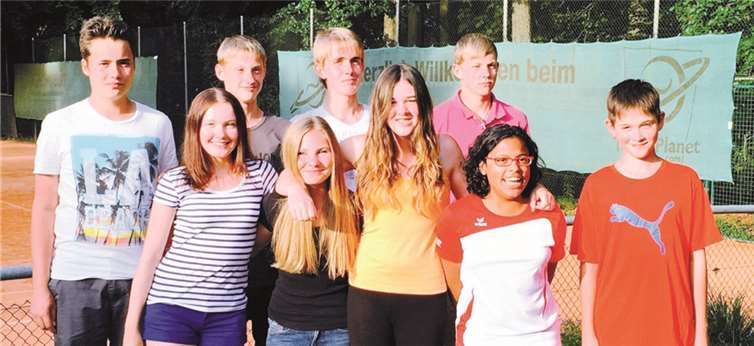 Die siegreichen Tennis Teenies aus Steimel.TC Steimel