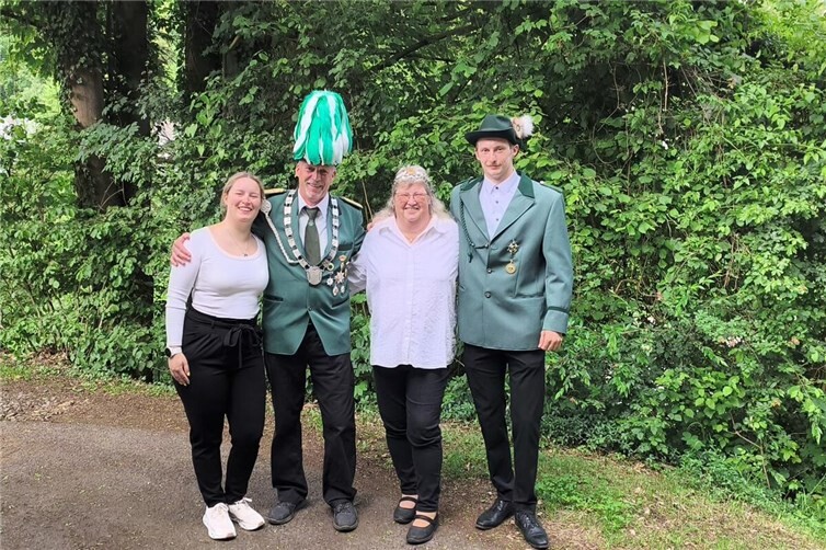 Die stolze Familie Neihs nach dem Wettkampf