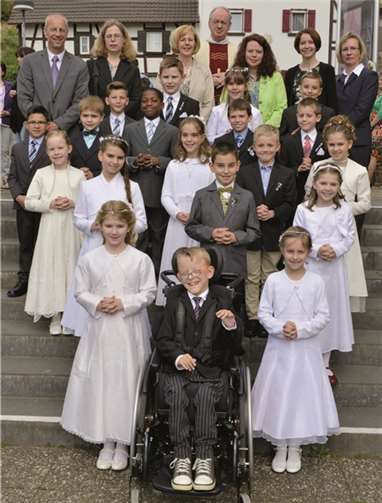 Die stolzen Kommunionkinder von Bad Bodendorf.privat