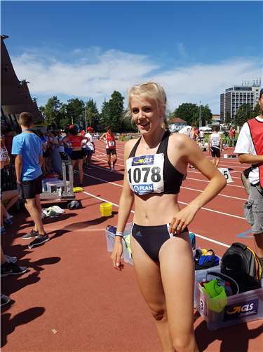 Die strahlende Siegerin Majtie Kolberg.Kolberg