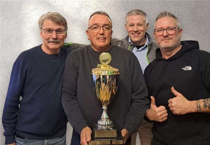 Die strahlenden Sieger: (v.l.) Bruno Mohr, Christian Jaensch, Pierre Prüm und Christof Dietz.  Foto: privat