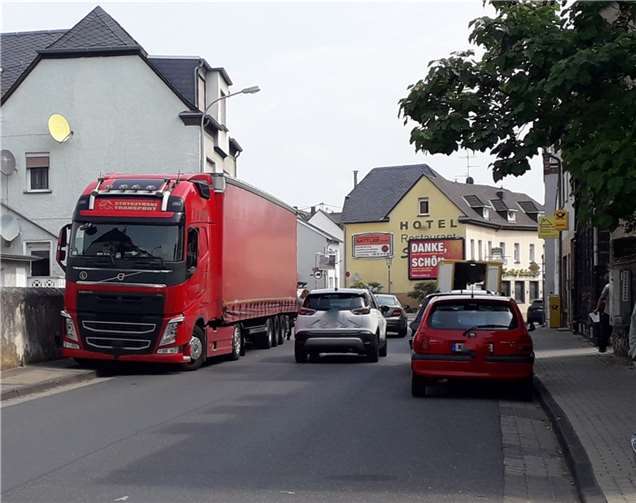 Die tägliche Situation in Rübenach. Quelle: BI Rübenach