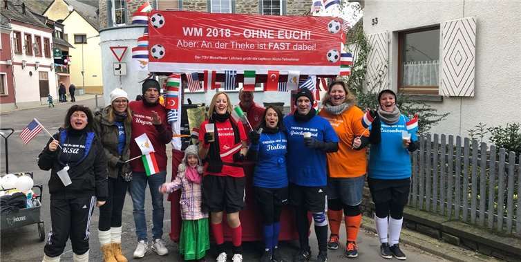 Die tapfere Fußgruppe des TSV Lehmen.Privat