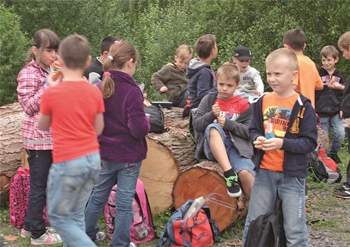 Die teilnehmenden Kinder beim Ferienprogramm von „Terra Vulcania“. Sabine Leonard