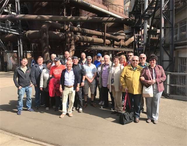 Die teilnehmer besuchten die Völklinger Hütte. Privat